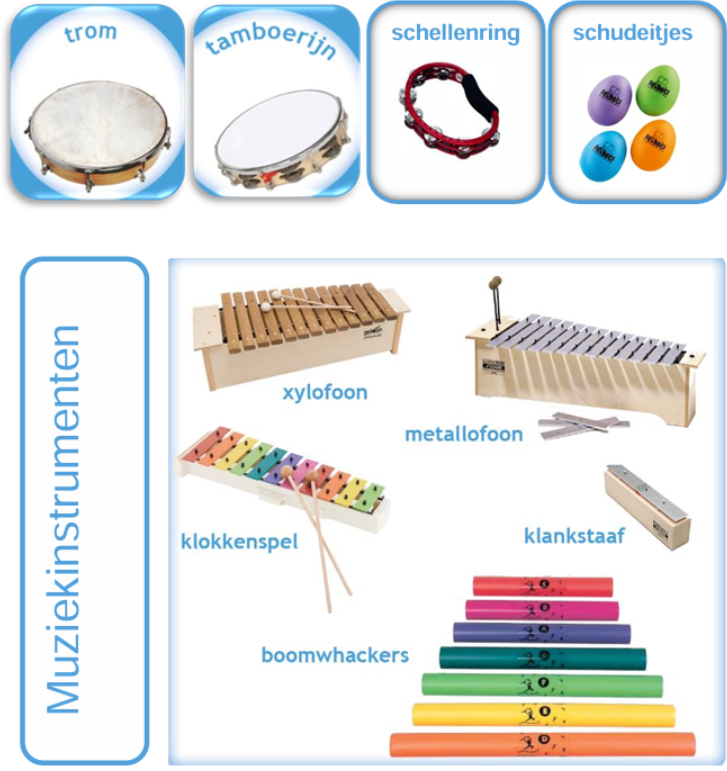 Even een berichtje | Muziekinstrumentenoverzicht